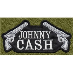 Parche bordado, johnny cash pistolas