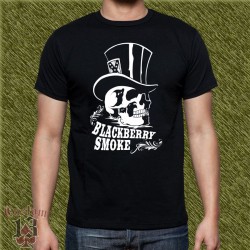 Camiseta negra, blackberry smoke, chistera