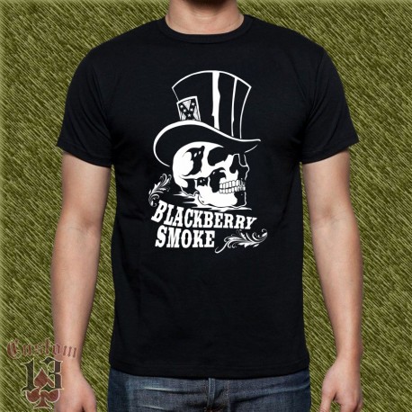 Camiseta negra, blackberry smoke, chistera