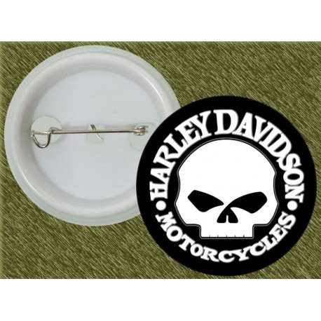 chapa harley davidson skull clasic