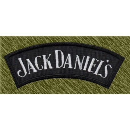 Parche bordado, banda jack daniels