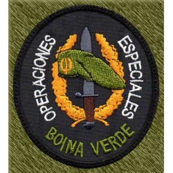 parche bordado, operaciones especiales, boina verde