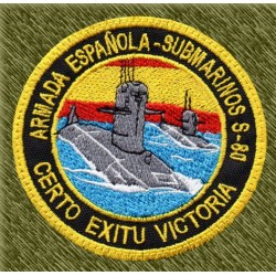 parche bordado, submarinos s-80