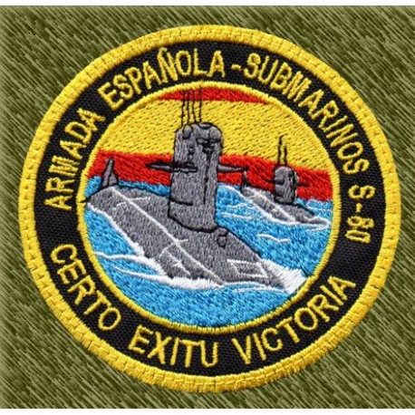 parche bordado, submarinos s-80