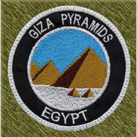 Parche bordado, piramides de giza