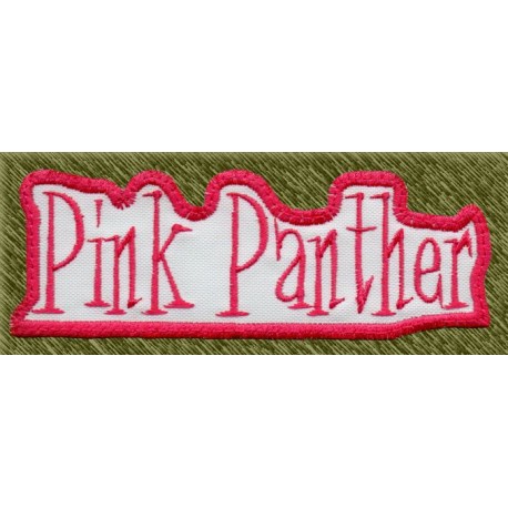 Parche bordado, pink panter