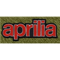 Parche bordado, aprilia