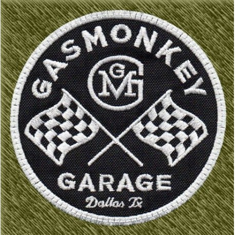 Parche bordado, gas monkey banderas