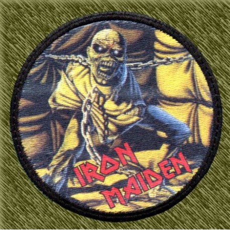 Parche sublimación, iron maiden, piece of mind