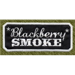 Parche bordado, blackberry smoke rectangular