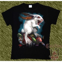 Camiseta Dark13 mujer, conejo poseido