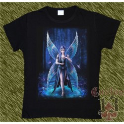 Camiseta Dark13 mujer, hada con cáliz