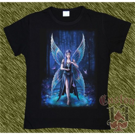 Camiseta Dark13 mujer, hada con cáliz