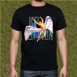 Camiseta negra, led zeppelin, starway to heaven, classic