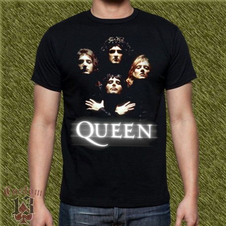 Camiseta negra, queen, bohemian rhapsody