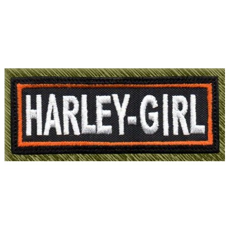 Parche bordado, harley girl