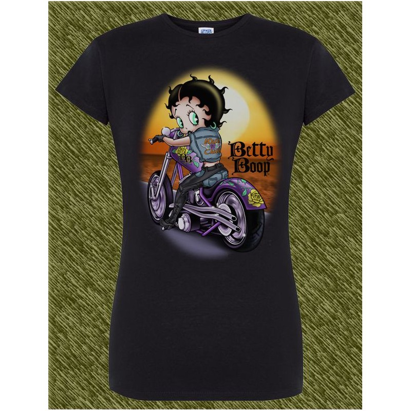 camisetas moteras mujer