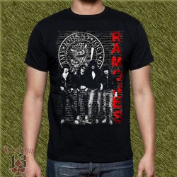 Camiseta negra, ramones muro