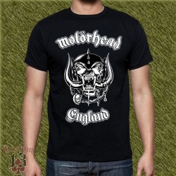 Camiseta negra, motorhead, england clasic