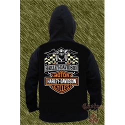 Sudadera harley davidson banderas