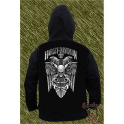 Sudadera con capucha, harley davidson aguilas