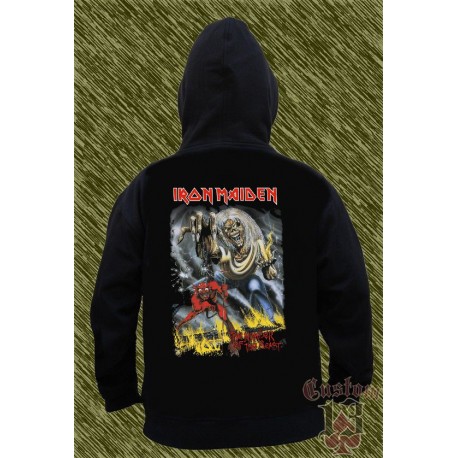 Sudadera con capucha, iron maiden, 666