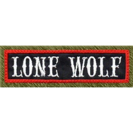 Parche bordado, stick lone wolf