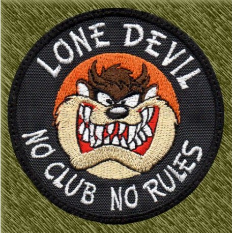 Parche bordado, lone devil