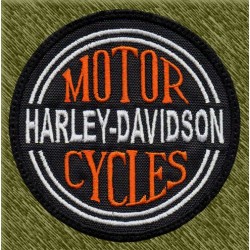 Parche bordado, motor harley davidson cycles