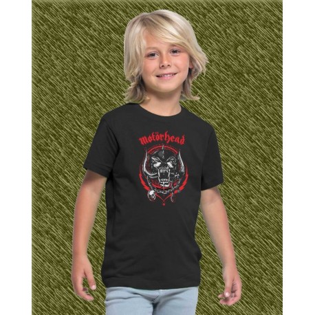 Camiseta de niño, motorhead, logo rojo