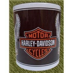 Taza de porcelana, harley logo con águilas