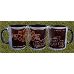 Taza de porcelana, harley milwaukee