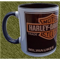 Taza de porcelana, harley milwaukee