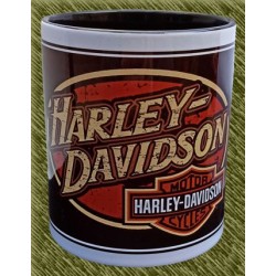 Taza de porcelana, harley ovalado logo