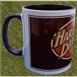 Taza de porcelana, harley ovalado logo