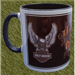 Taza de porcelana, harley live free