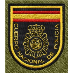 parche bordado, cuerpo nacional de policia