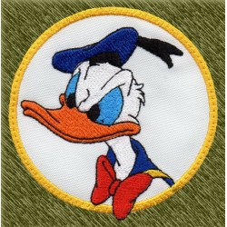 Parche bordado, pato donald