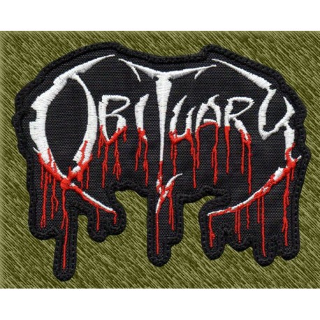 Parche bordado, obituary, slowly we rot