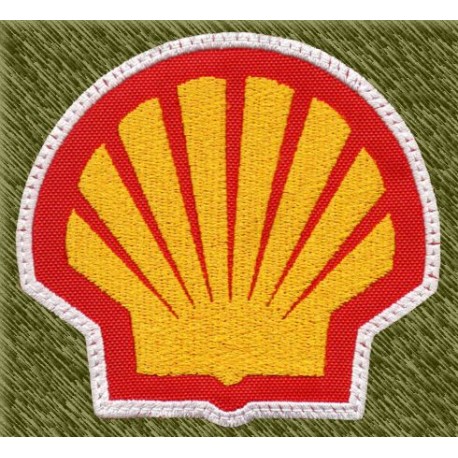 Parche bordado, shell