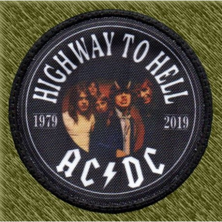 Parche sublimación, ac dc, high way to hell