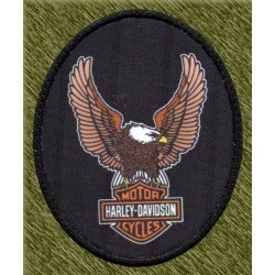 Parche sublimación, harley davidson, águila