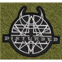 Parche bordado, Disturbed logo