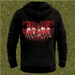 Sudadera black ice logo rojo