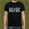 Camiseta AC-DC letras grises