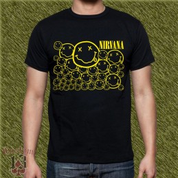 Camiseta Nirvana multilogo