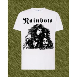 Camiseta rainbow long live rock n roll