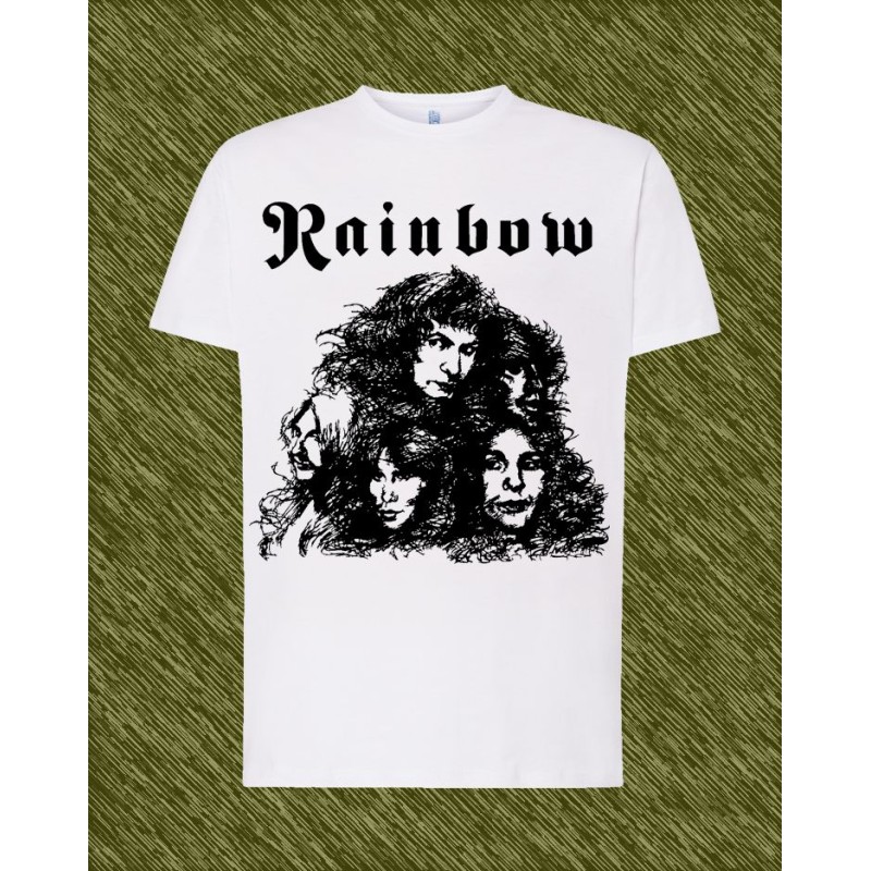 Camiseta rainbow long live rock n roll