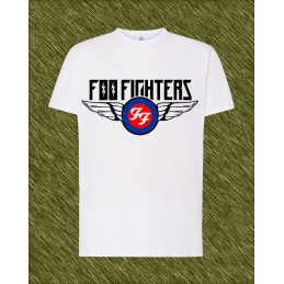 Camiseta blanca foo fighters