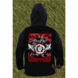 Sudadera chopper rueda con alas